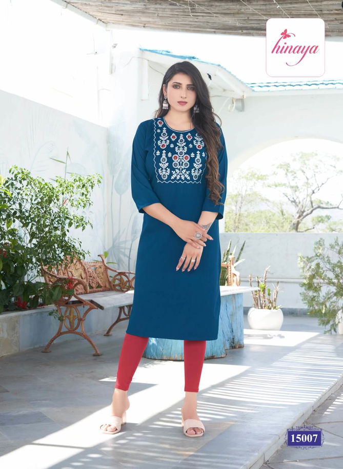 Kareena Vol 15 By Hinaya Designer Kurtis Catalog